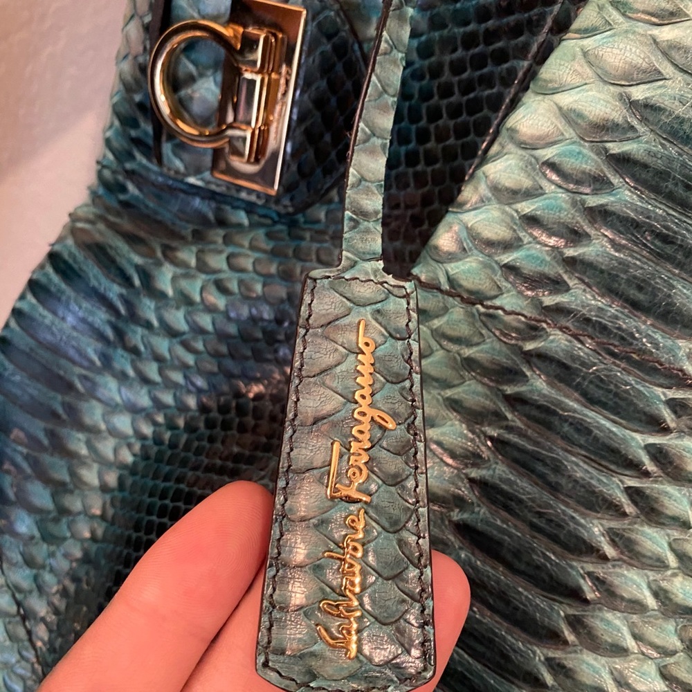 Python W Tote- Authentic Ferragamo Handbag - image 2